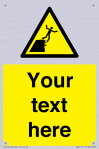 Custom Warning unstable cliff edge